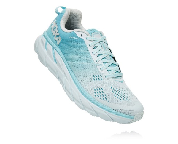 Hoka One One Clifton 6 Womens UK - Blue Running Shoes - ARESX1024